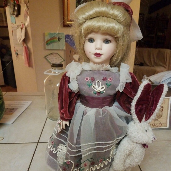 brass key porcelain dolls victorian collection